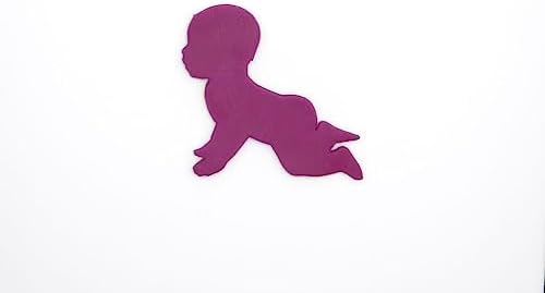Growing Up Cookie Cutter for Fondant with Silhouette