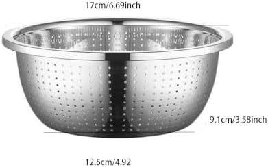 Durable Stainless Steel Colander Rice Washer Vegetable Strainer