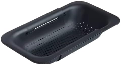 Dreamroo Collapsible Multi-Purpose Colander Over the Sink 145-195 Inch Black