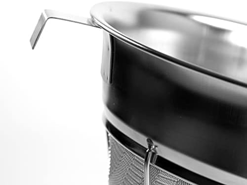 ZYLCO Professional Stainless Steel Bouillon Strainer with Silicone spatula