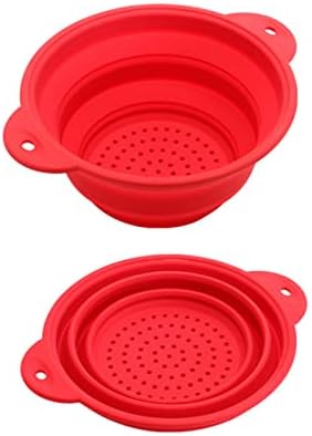 Hisocute Folding Colander Drain Basket Set