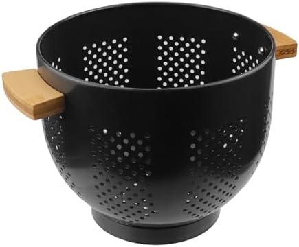 Antrader Metal Colander with Wood Handle