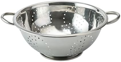Vinod Stainless Steel Colander Gourmet-Grade Dishwasher-Friendly 95-inch Diameter