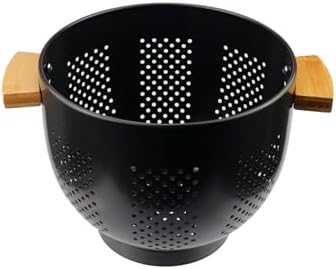 Antrader Metal Colander with Wood Handle