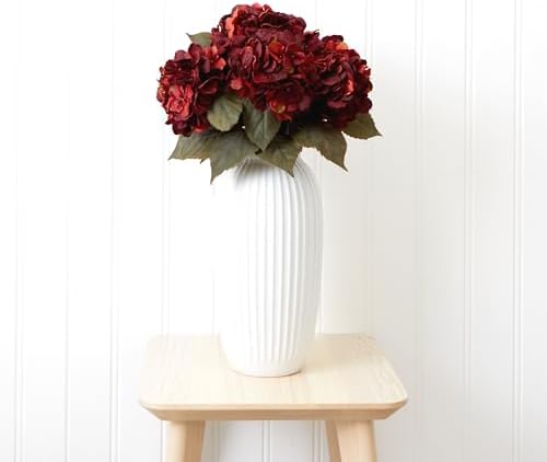 32in Realistic Hydrangea Artificial Flower Set - 6 Piece