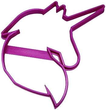 UNIQUE YNGLLC UNICORN FACE HEAD OUTLINE MAGICAL ANIMAL COOKIE CUTTER