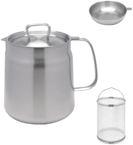 Bacon grease and cooking oil eliminator 304 stainless steel mesh oil strainer