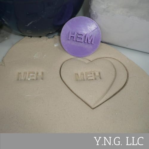 MEH Candy Heart Cookie Stamp Made in the USA