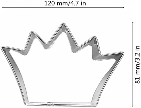 Professional Large Size Crown Cookie Cutter Stainless Steel QueenKingPrincePrincess