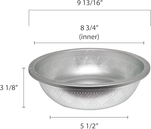 TrueCraftware Aluminum Colander 10 x 3