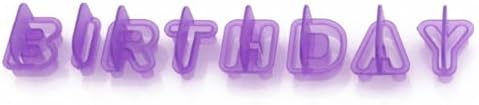 40pc ALPHABET COOKIE CUTTERS - Flexible Biscuit Moulds for Fondant Cakes