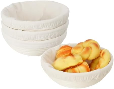 Nisorpa Banneton 4-Piece Sourdough Proofing Basket Set