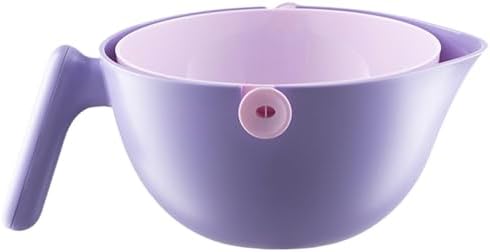 GOLOVENLD Kitchen Strainer with Handle and Double Layer Design