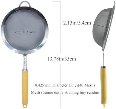 High-Quality 40 Mesh Stainless Steel Strainer