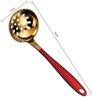 Perfect stainless steel slotted spoon with comfortable grip