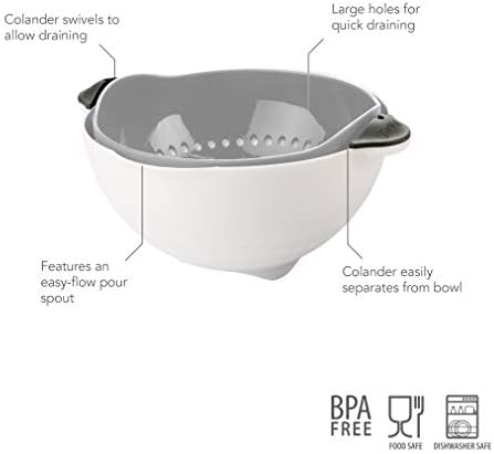 Tovolo N Strain Colander Set Easy Drain BPA-Free