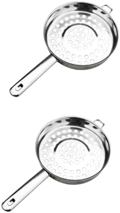 Double-Ended Feast Cooling Metal Colander Spoon Set for Hot Pot