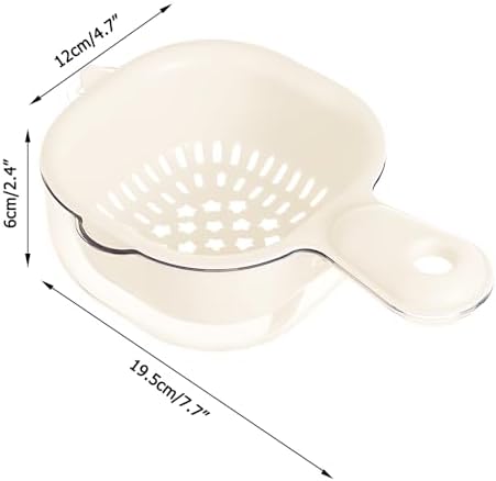 Fruit Strainer Dual-Layer Basket with Handle
