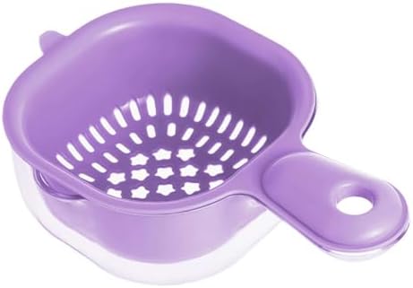 Fruit Strainer Dual-Layer Colander with Handle Kitchen Gadget for