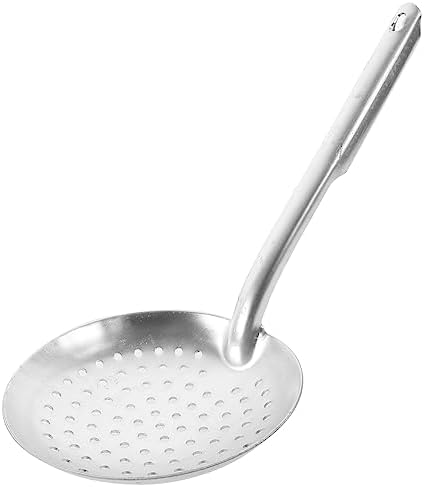 CRILSTYLEO Aluminum Strainer Kitchen Spoon with Handle