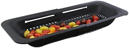 Durable Collapsible Plastic Colander for Kitchen Use