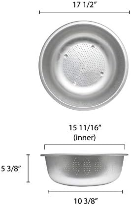 Durable Aluminum Colander Perfect for Noodles More
