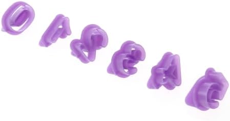 40-Piece Letter Stencil for Cake Baking