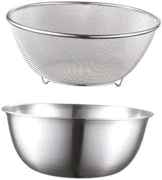 Efficient Colander Mixing Bowl Set for Quick Drainage and Versatile Use