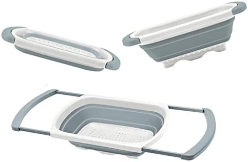 Collapsible Silicone Strainer Set for StudyPasta Veg Fruits Heat-Resistant Space-Saving