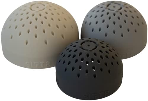 SIFTR Mini Colander Set - Flexible Silicone Can Strainer for Kitchen Gadget