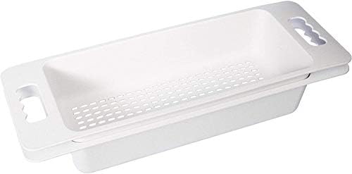 ZUHNE Over-the-Sink Colander Set of 2 Light Grey 1