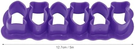 5pcs Fish Cookie Cutters for Baking Mini Treats Purple