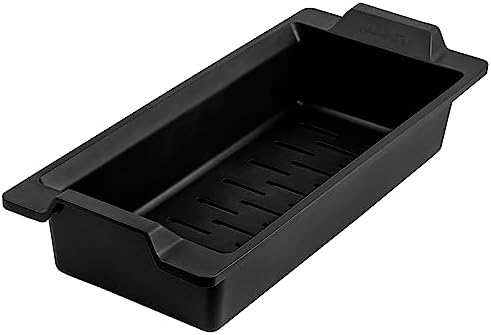 Ruvati Workstation Sink Colander Pro 17 inch Black Composite Pasta Strainer Basket