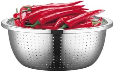 Durable Stainless Steel Colander Rice Washer Vegetable Strainer