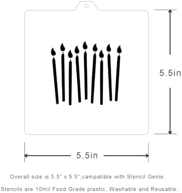Versatile Cookie Cutter Stencil Set for Baking