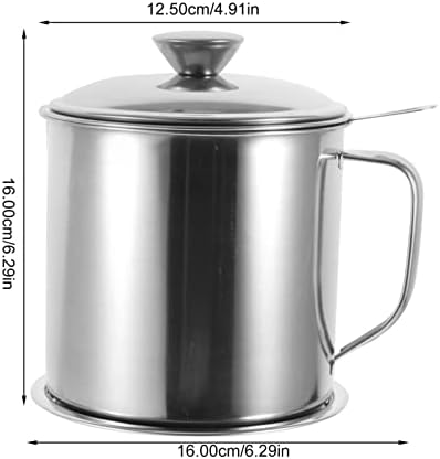 Hemoton Heavy-Duty Oil Strainer Pitcher Professional Grade Kitchen Storage Solution