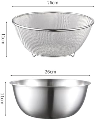 Efficient Colander Mixing Bowl Set for Quick Drainage and Versatile Use