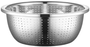 Durable Stainless Steel Colander Rice Washer Vegetable Strainer