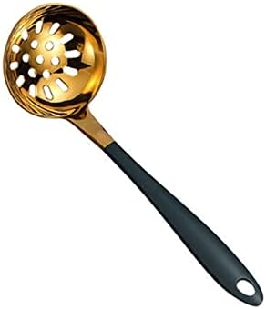 Perfect stainless steel slotted spoon with comfortable grip