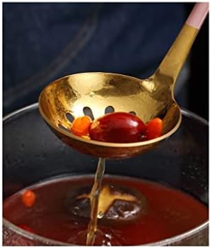 Perfect stainless steel slotted spoon with comfortable grip