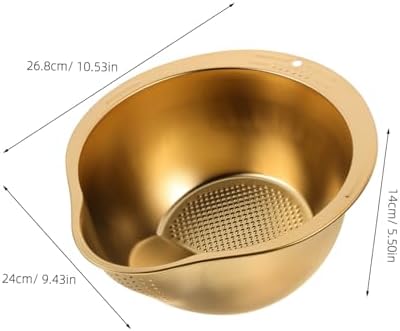Premium Kitchen Strainer Basket with Stainless Steel Design