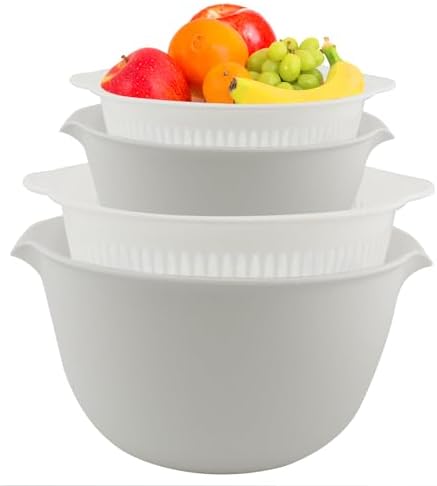 Gourmet Kitchen Set - 2-in-1 Colander Strainer BPA-Free Dishwasher-Optional