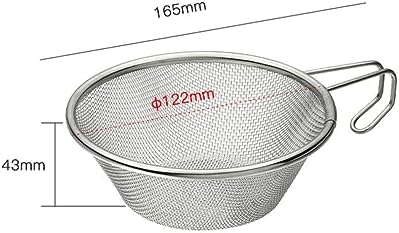 Fishing Glass Net Strainer 2 Pcs Stainless Steel Colander