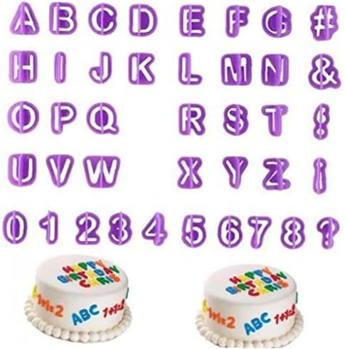 Versatile Alphabet Number Cutters Set for Baking and Crafts