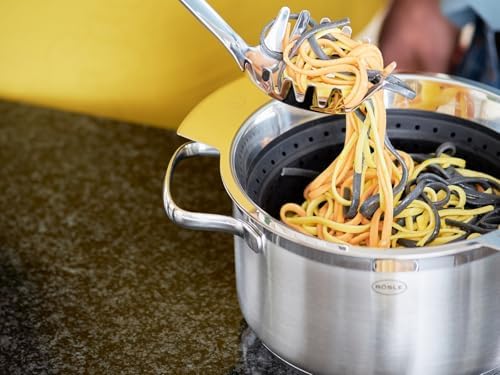 Rsle stainless steel collapsible colander 10-inch black