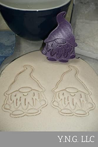 YNGLLC GNOME 6 Dwarf Goblin Cookie Stamp Emboisser