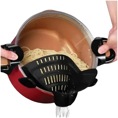 Adjustable Silicone Pot Strainer for Kitchen Use