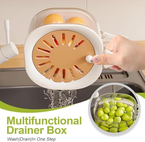 Fruit Washing Bowl with Dual Function Strainer