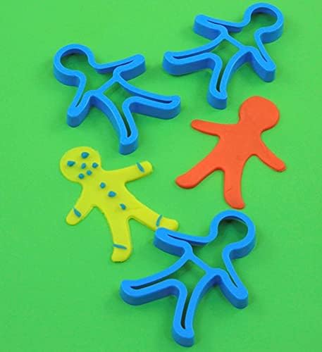 Gingerbread Men Cutters - Easy-Cleaning Plastic for Children - 3 Piece Set