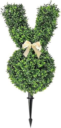 Easter Bunny Topiary Outdoor Decor